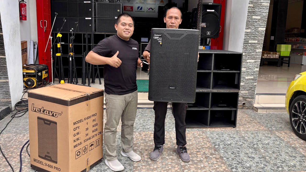 Review Speaker Terbaru Betavo V600 Pro 1200W sudah Bi Amp