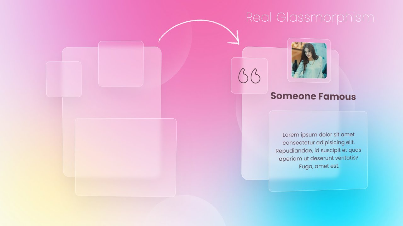 3D Real Glassmorphism Testimonials Card | Html CSS & Javascript