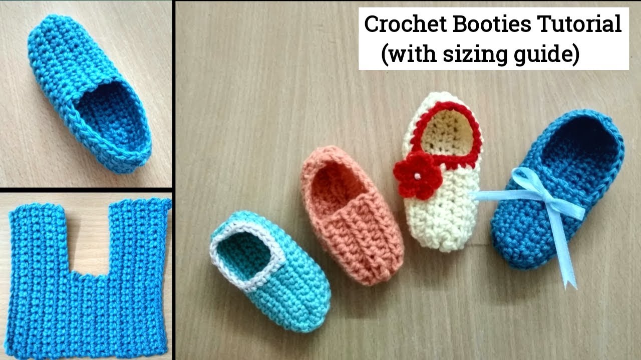 How to make crochet baby booties / shoes / slippers - जुराब बनाने का आसान तरीका  (English Subtitles)