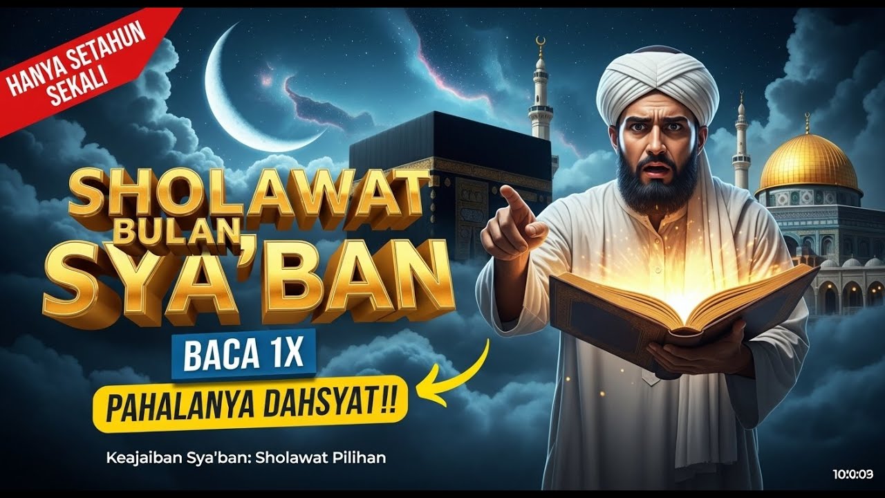 SHOLAWAT BULAN SYABAN 💫 Baca 1x sholawat ini selama bulan syaban, pahalanya dahsyat