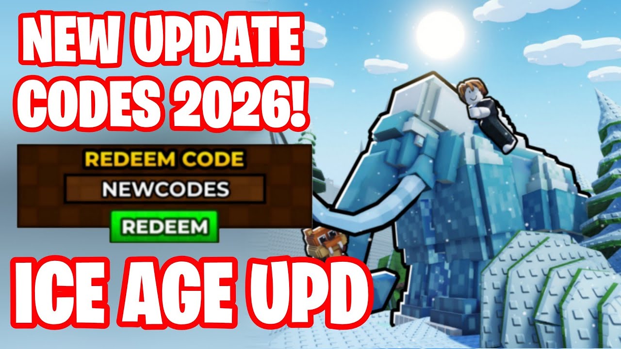 *ICE AGE* ALL WORKING ICE AGE UPDATE 8 CODES FOR RAISE ANIMALS! ROBLOX RAISE ANIMALS CODES