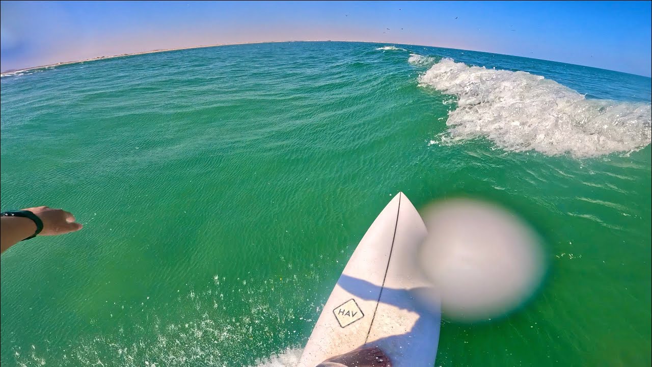 SURFING THE WORLDS LONGEST WAVE ALL ALONE!! (RAW POV)
