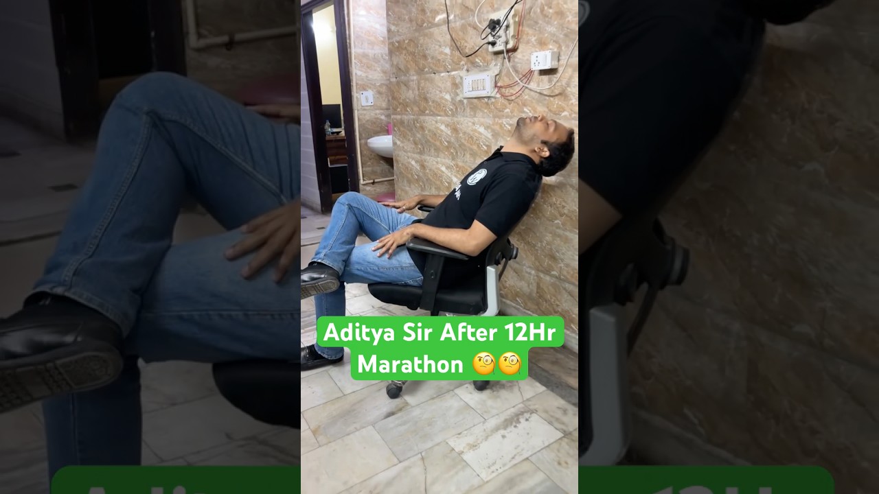 Aditya sir after 12Hr Marathon Class #shorts #pw #marathon