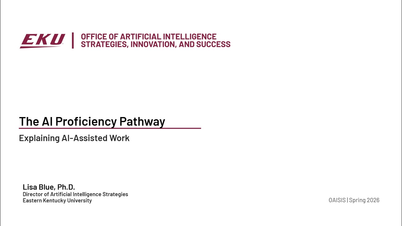 The AI Proficiency Pathway 10: Explaining AI Assisted Work
