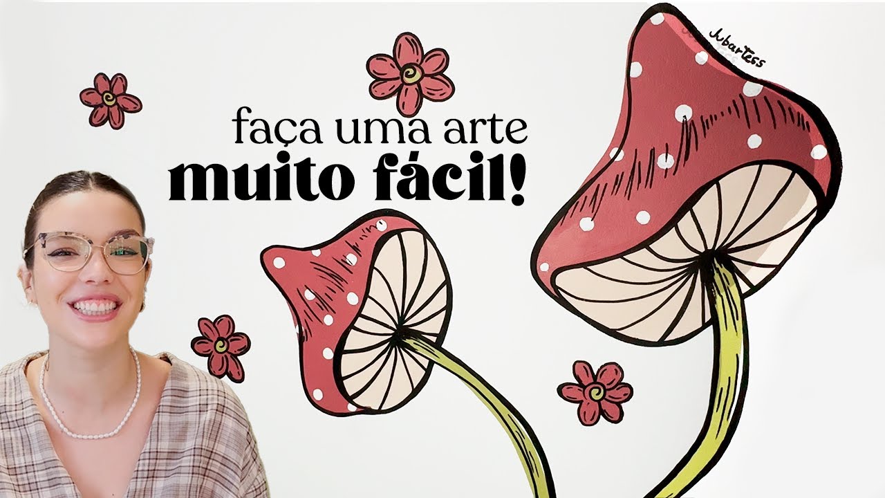 como fazer esse cogumelo muito fofo e FÁCIL na sua casa!