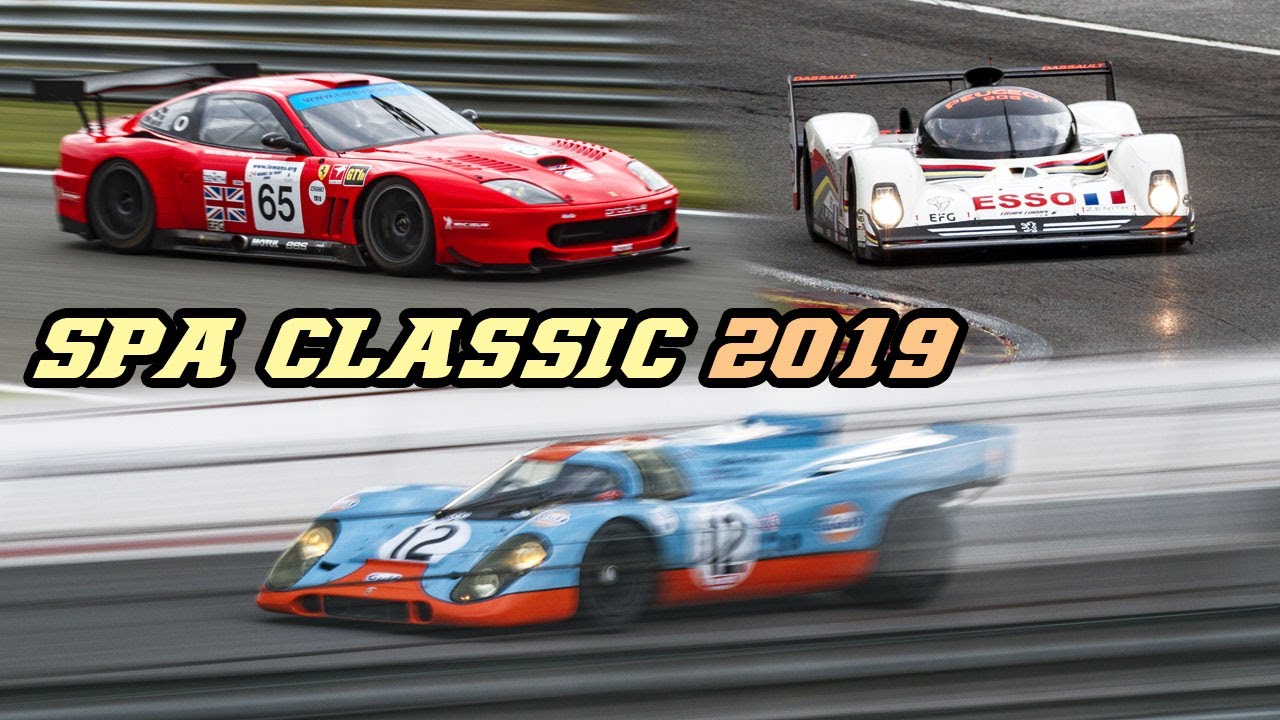 Spa Classic 2019 - 917K, XJR9, SP1, Cobra, 996 RSR, CSL, 275 GTB-C, T70, 905 & more