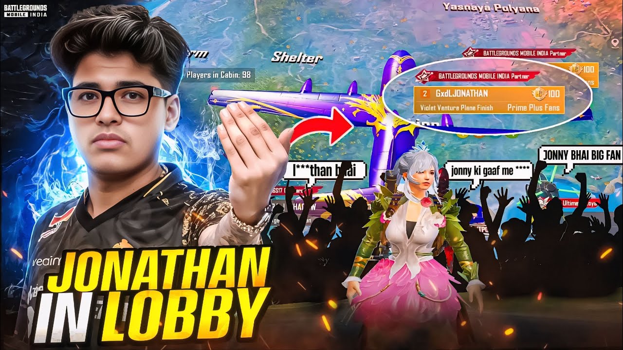 PURI LOBBY CRASH @JONATHANGAMINGYT  KO MARNA HAI 😯 | JEVEL BGMI |