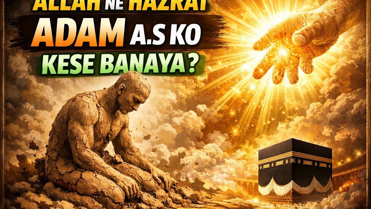 Hazrat Adam (A.S) Story - Allah Ne Hazrat Adam (A.S) ko Kaise Paida Kiya ? - How Allah created Human