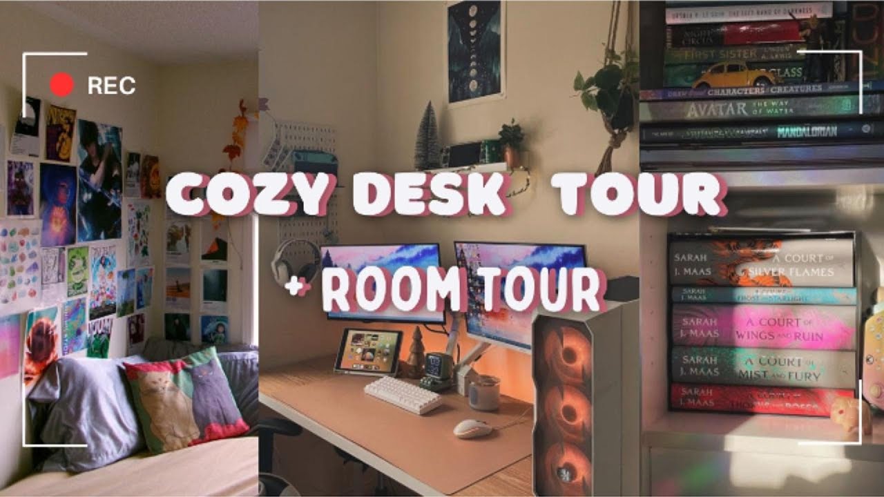 Cozy Desk Tour+ Room tour