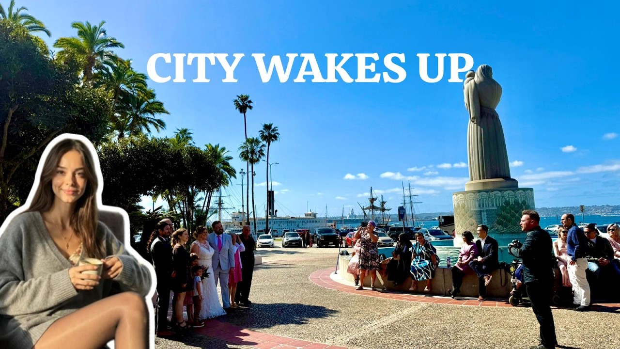 San Diego Wakes Up 🌅 | Downtown Morning Silent Walk (4K)