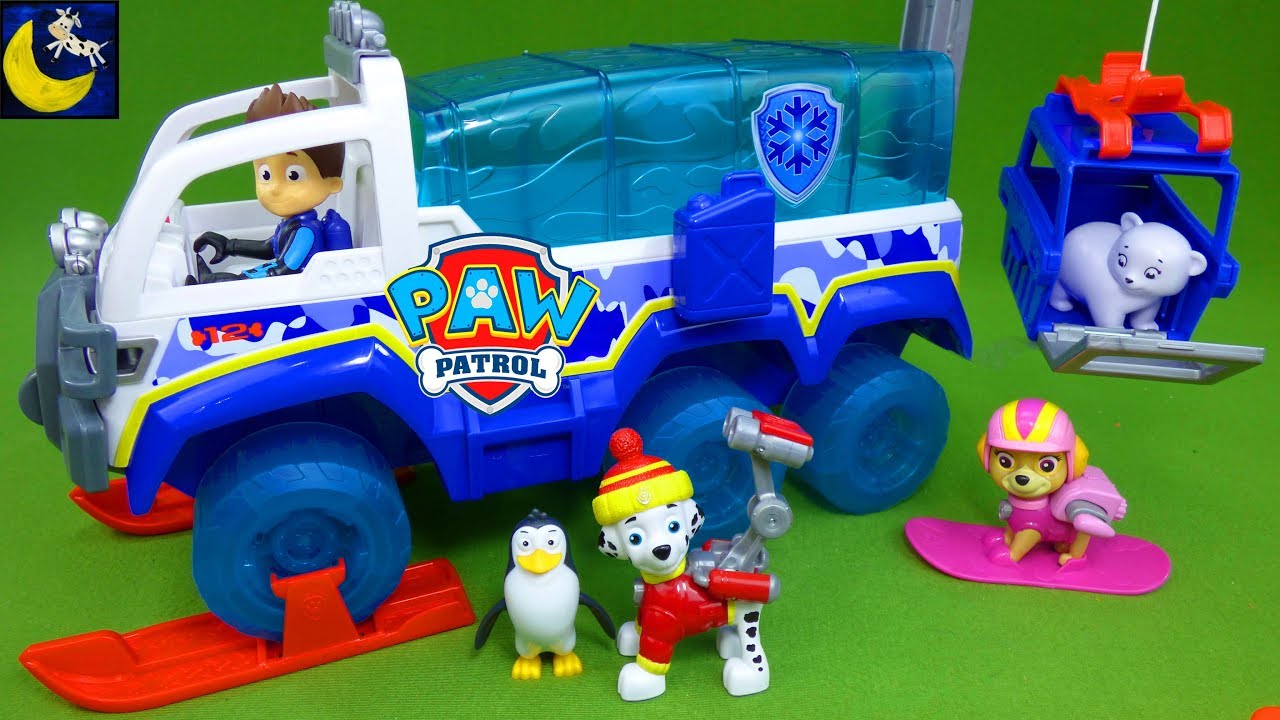 Paw Patrol Toys The Great Snow Rescue Arctic Terrain Vehicle Winter Snowboard Pups Christmas Toys