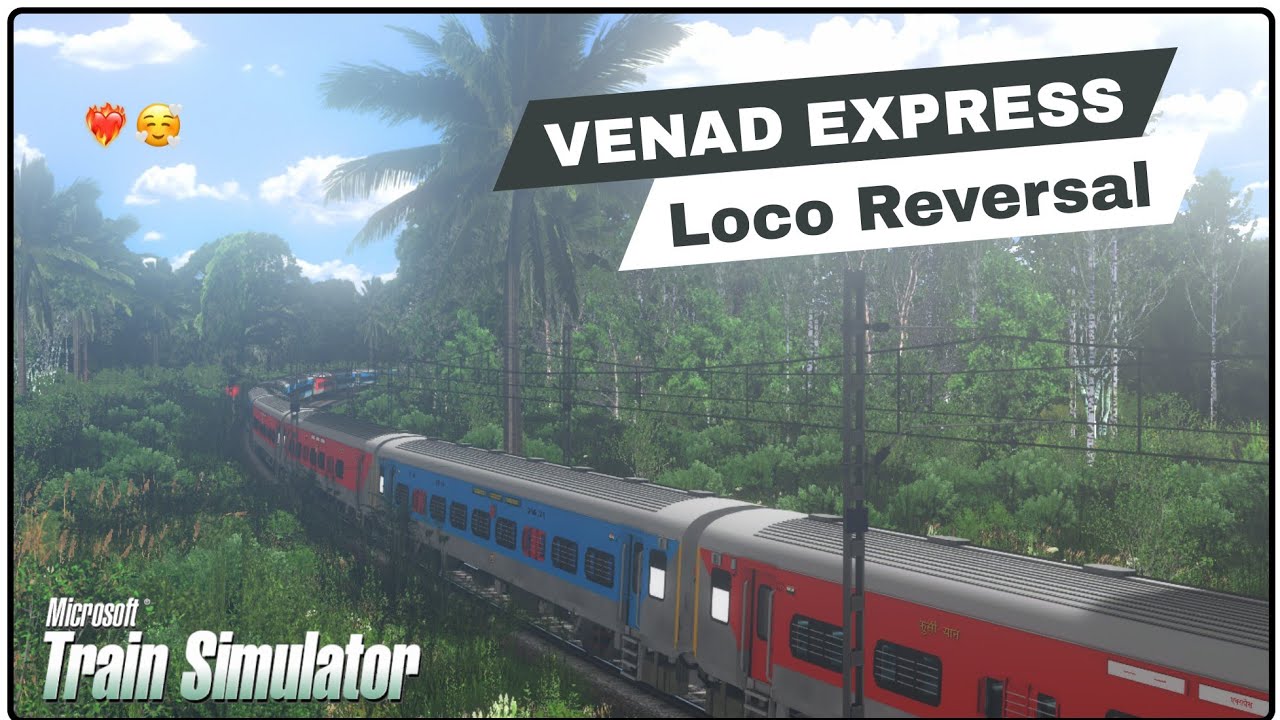 16302 VENAD EXPRESS | LOCO REVERSAL AT SHORANUR | KERALA V1 #keralav1