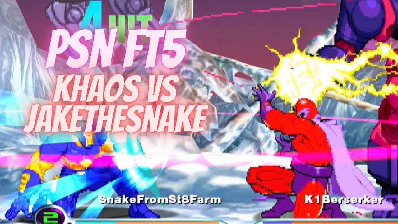 MvC2 - Khaos vs JakeTheSnake PSN FT5