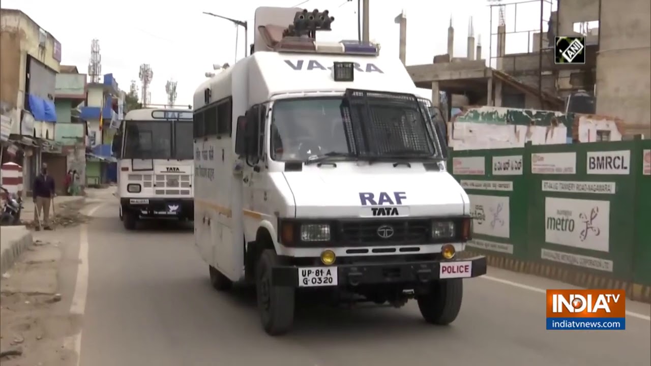Bengaluru violence: RAF conducts flag-march within DJ Halli Police Station limits