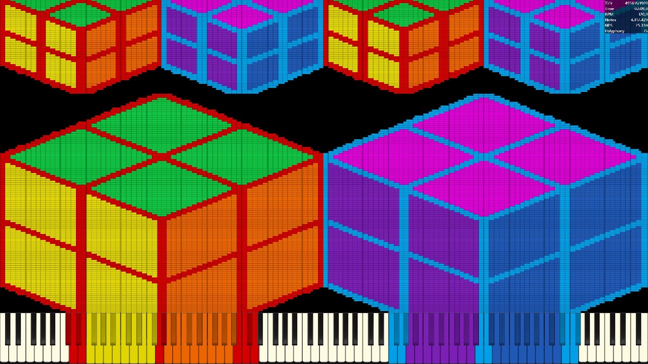 Ultralight MIDI Player. Catboy2001's Noise Challenge 6 (17,614,417 notes)