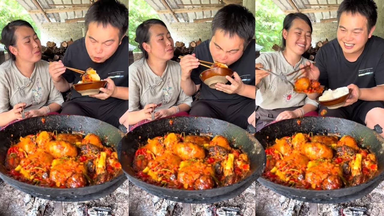 Chồng tôi đi làm nhiều nên tôi đã nấu cho anh ấy một bữa ăn ngon.