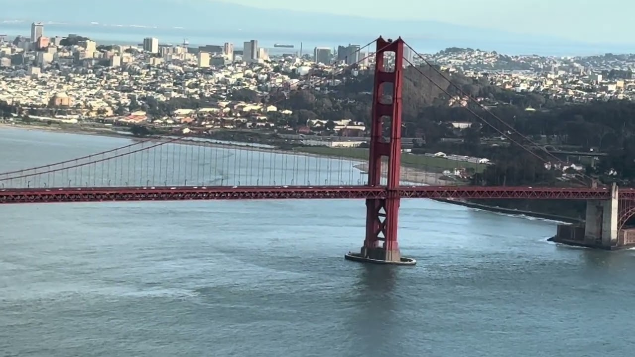 Golden gate view from hawk hill 