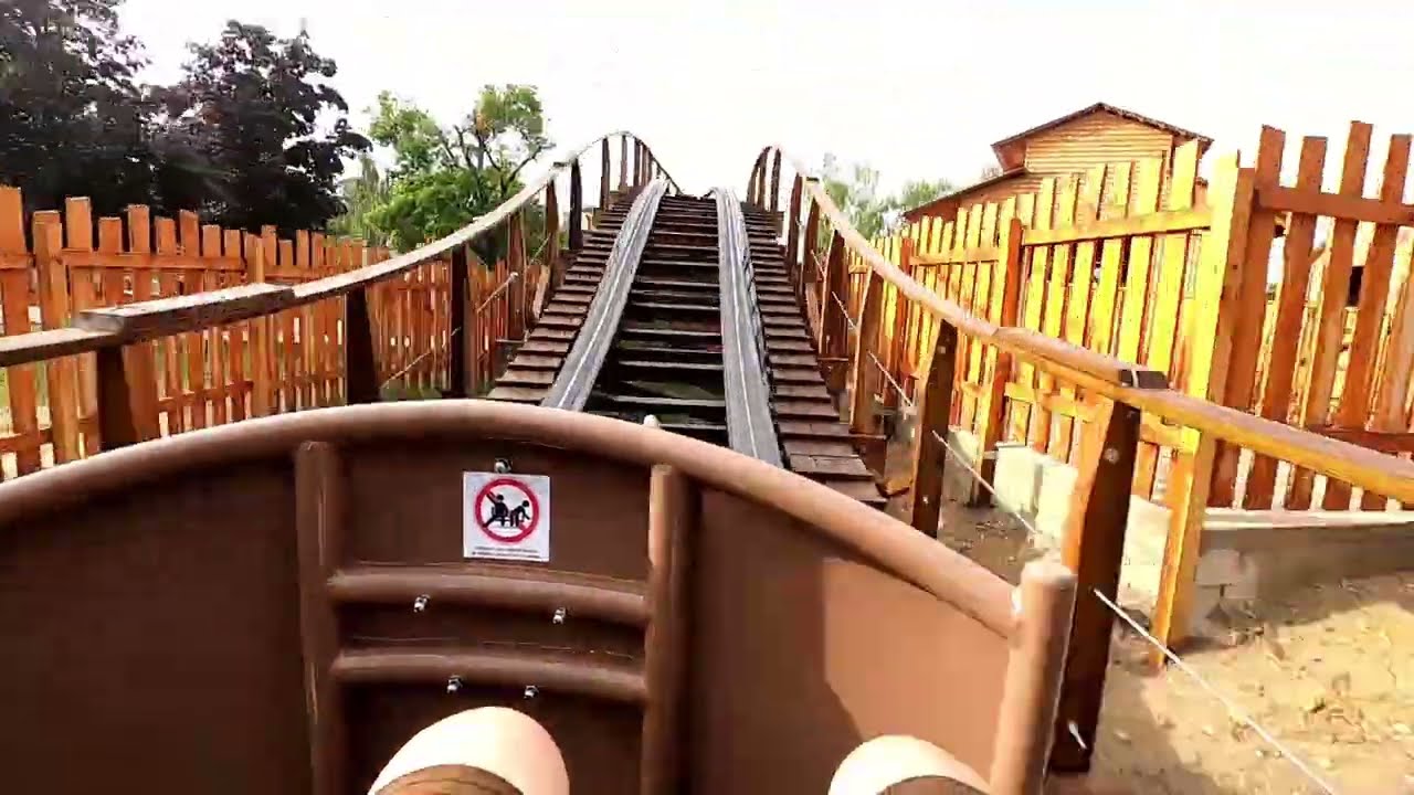 Wild Buffalo @ La Mer de Sable HD Front Row Onride POV