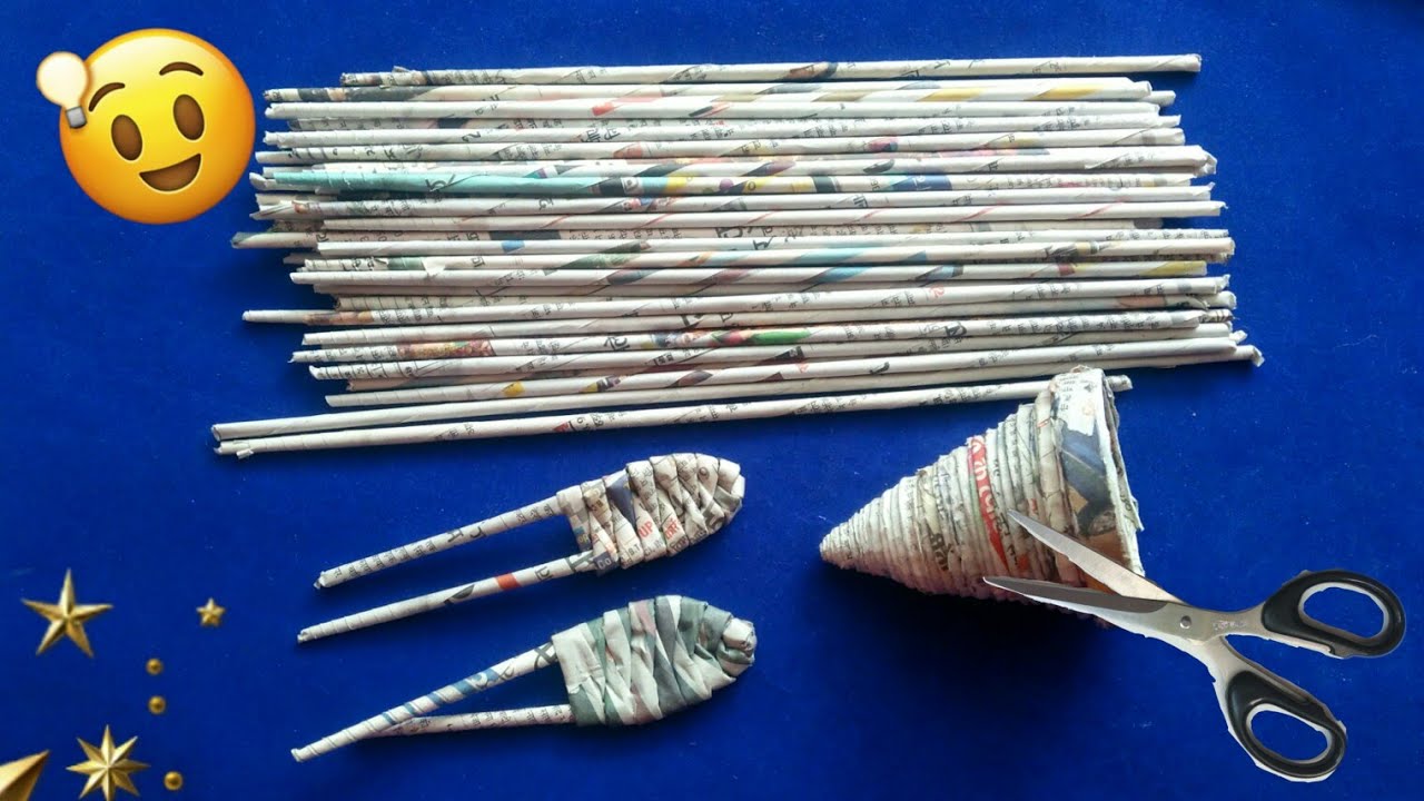 Newspaper craft | best out of waste craft idea | recycle newspaper | #HMA446