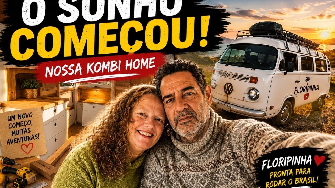 EP 66- O SONHO COMEÇOU!!! DE KOMBI HOME FLORIPINHA PELO BRASIL...