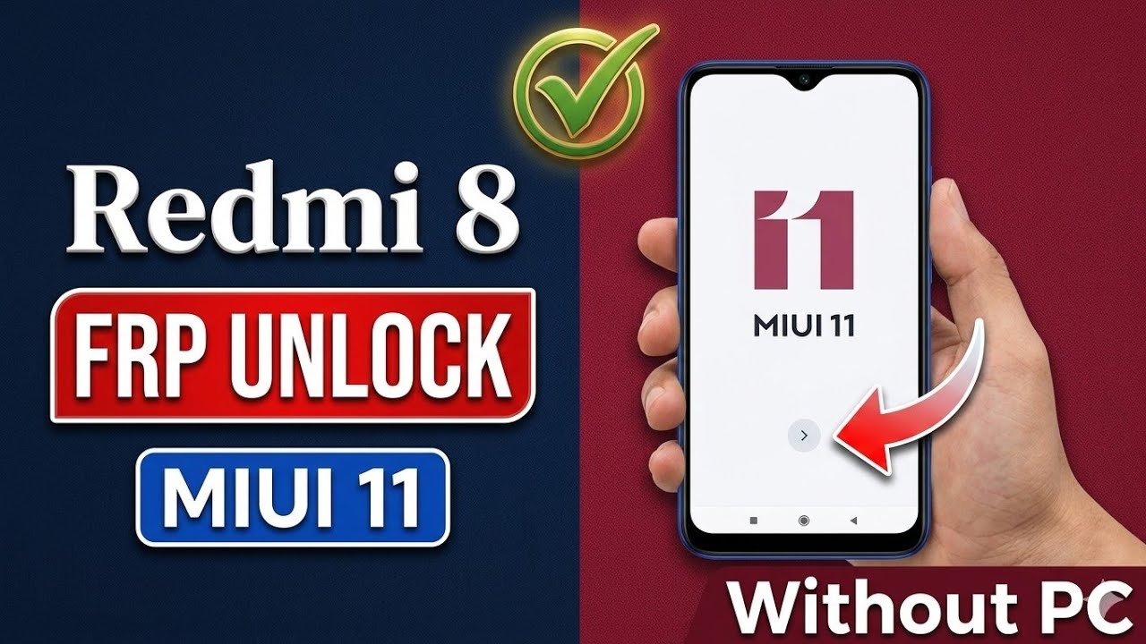Redmi 8 FRP Bypass || MIUI 11 || Without Pc || Mi 8 Google Account Unlock || New Method ||100%Work