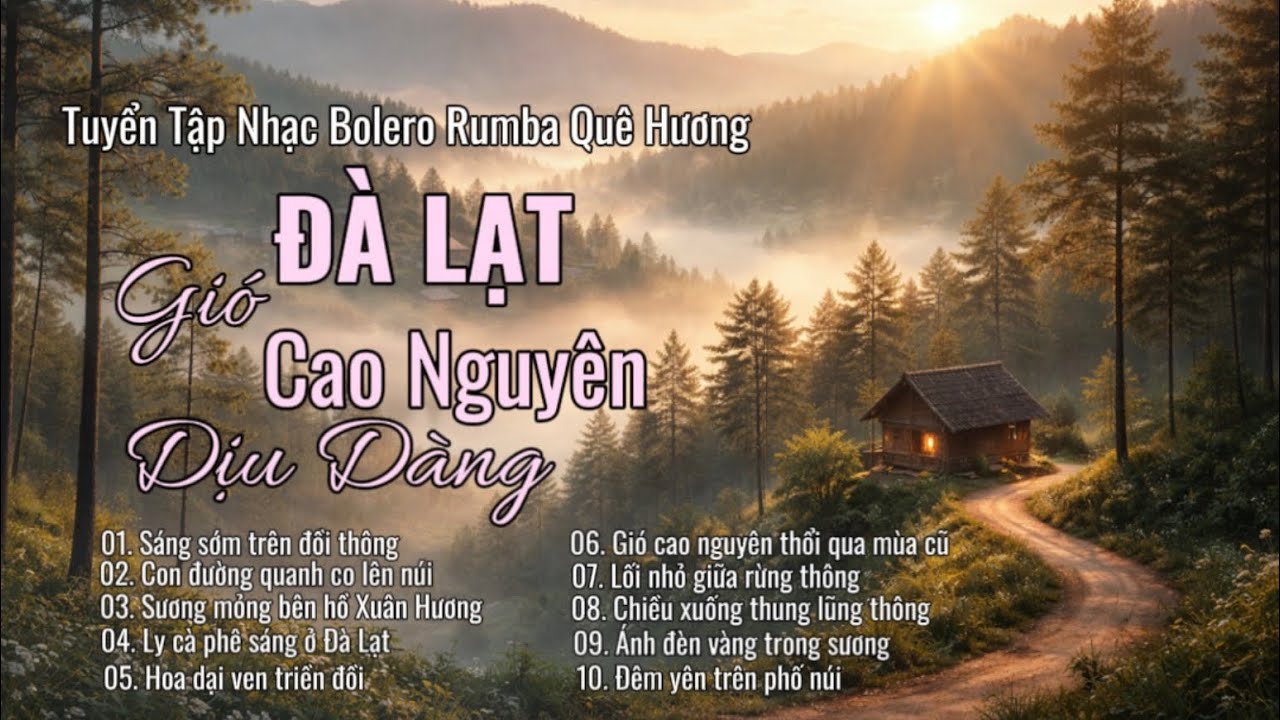 Đà Lạt – Gió Cao Nguyên Dịu Dàng | Bolero Rumba Thư Giãn Phố Núi #dalat #nhacbolero #bolerorumba