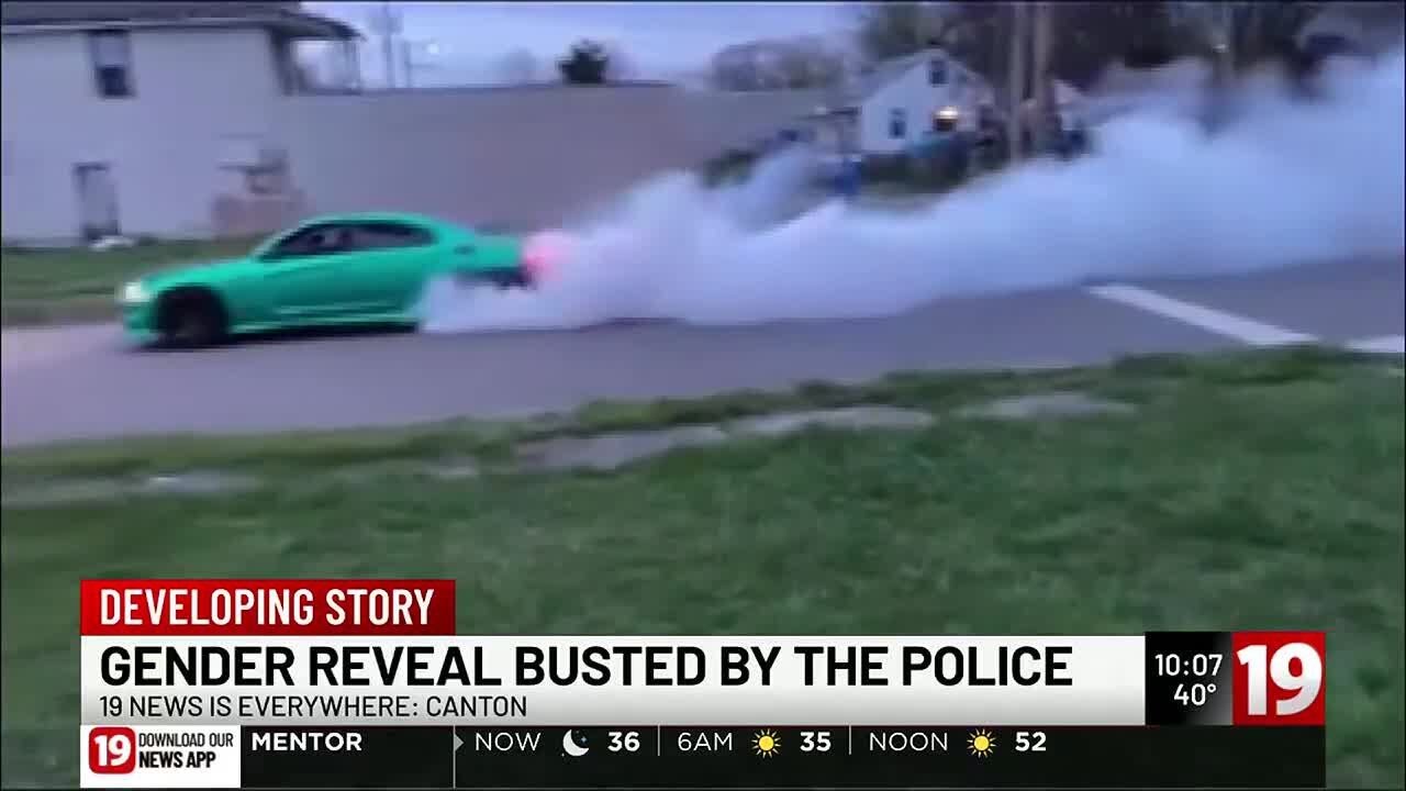 Canton gender reveal goes bad when police get involved