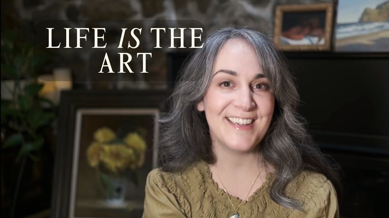 Letting Life and Art Weave Together | Self-Portrait time lapse