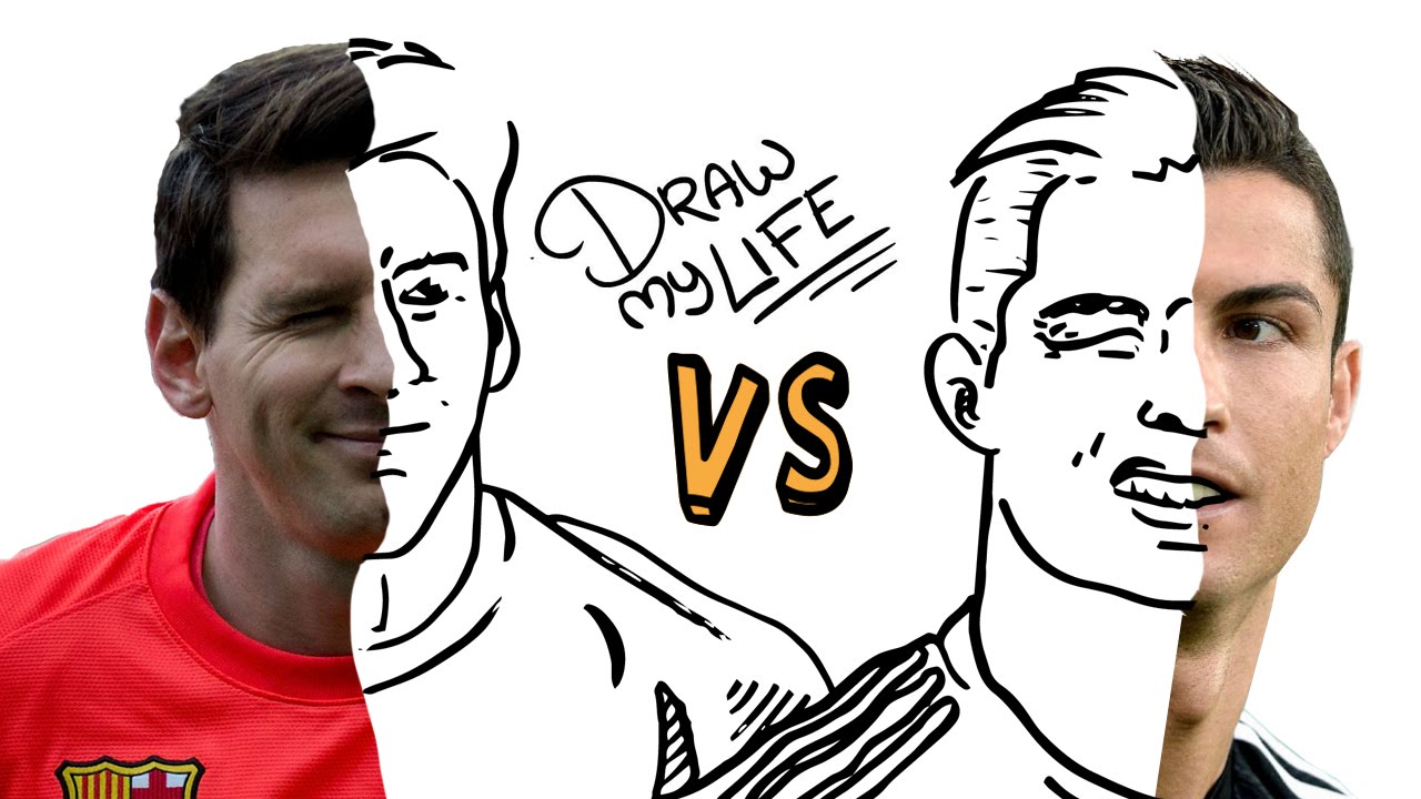 MESSI vs CRISTIANO | Draw My Life