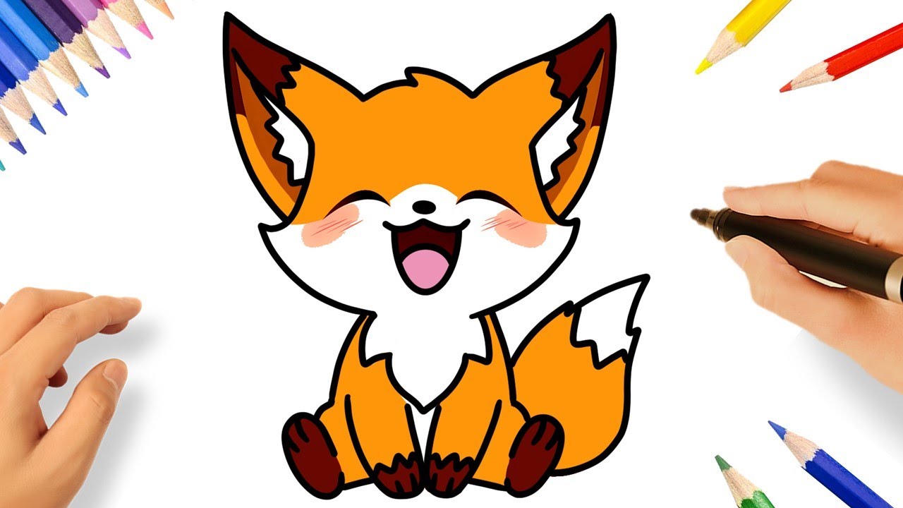 CÓMO DIBUJAR un ZORRO KAWAII PASO A PASO 🦊