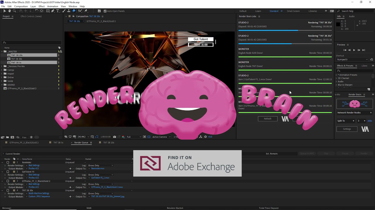 Render Brain for After Effects Tutorial