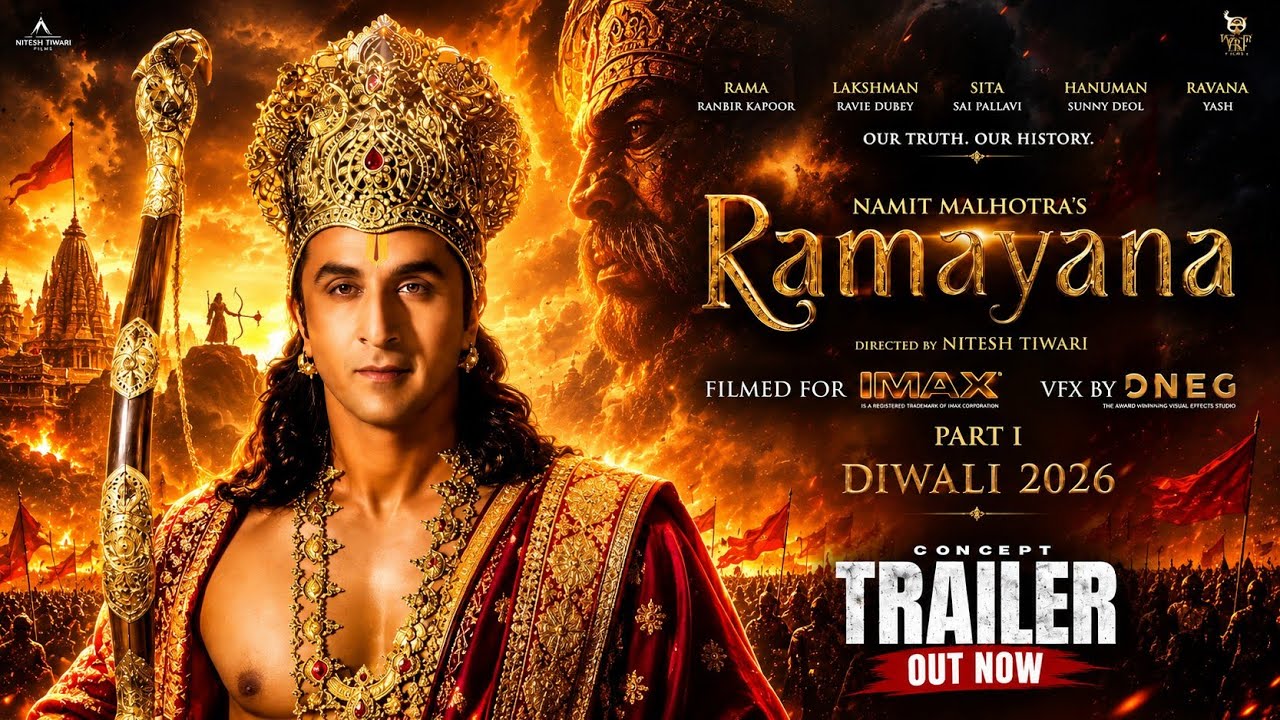 Ramayana PART 1 Second Trailer | Ranbir Kapoor | Sai Pallavi | Yash | IMAX | Namit Malhotra 2026
