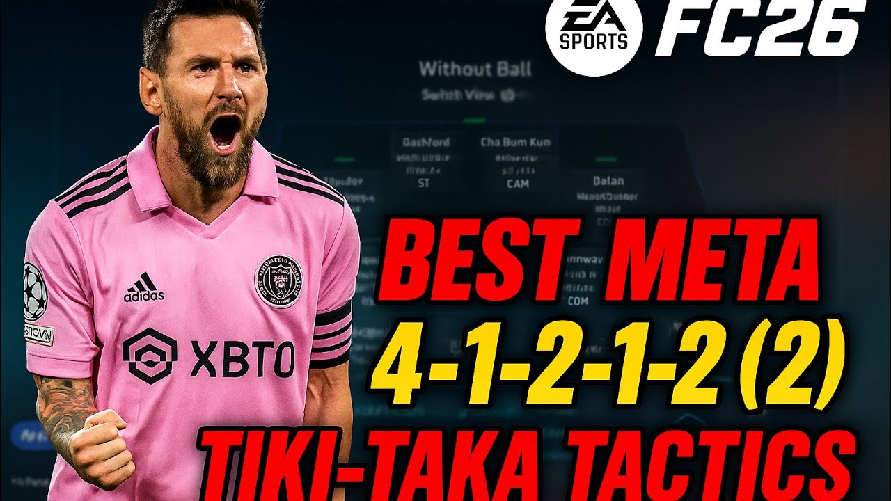 🚨 BEST META 4-1-2-1-2(2) custom tactics & instructions to SCORE MORE goals 🔥 EA FC26