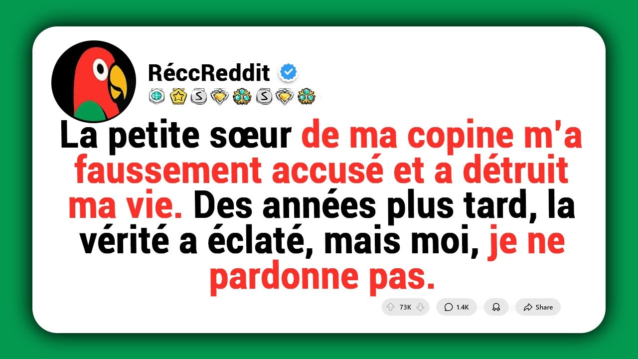 La petite sœur de ma copine m’a accusé à tort et a détruit ma vie, puis la vérité a éclaté au grand