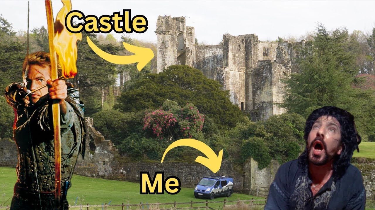 EPIC first camping trip at Robin Hoods castle in my Renault Trafic Campervan