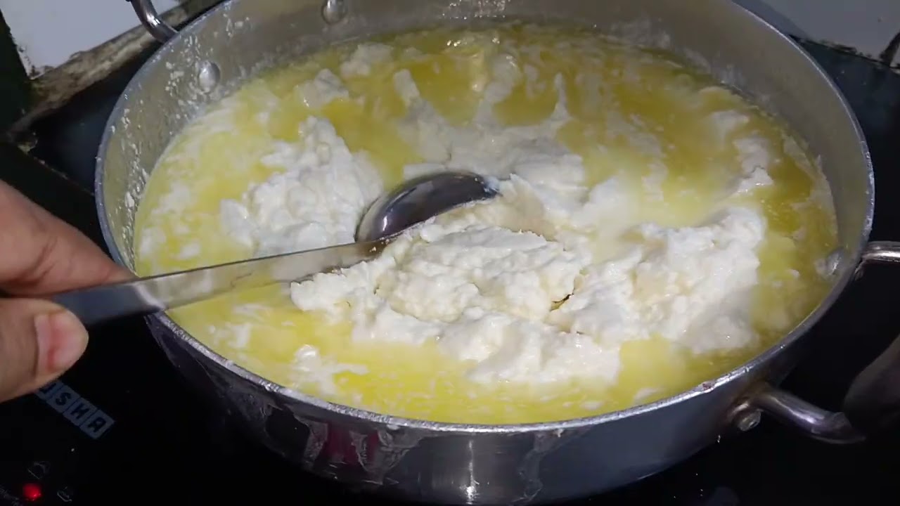 बस एक trik सीख लीजिए 5 मिनट में मलाई से घी बनके त्यार 