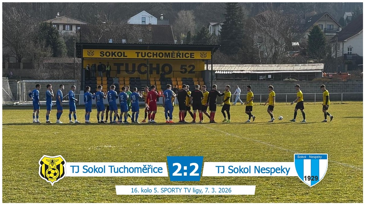 ✂️ SESTŘIH ZÁPASU TJ Sokol Tuchoměřice - TJ Sokol Nespeky 2:2