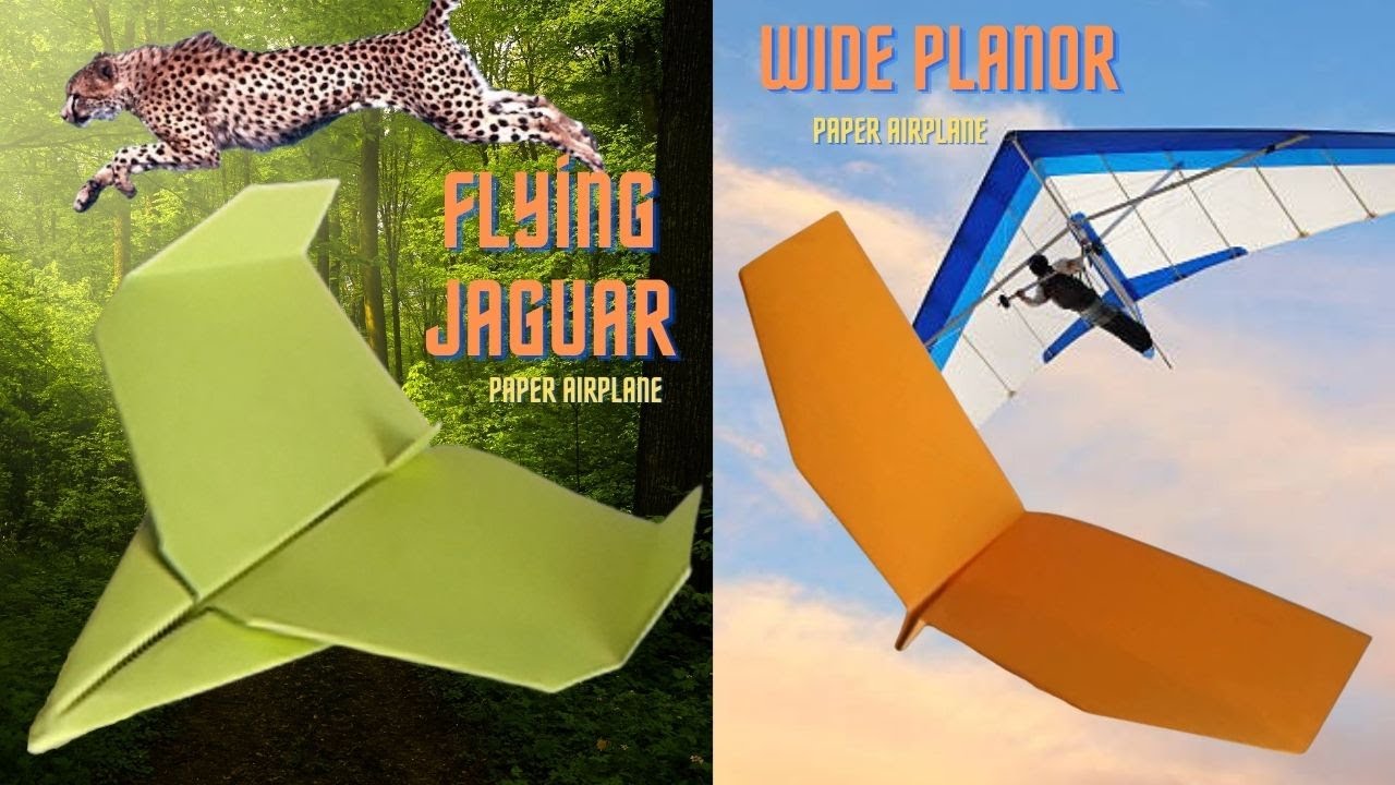 How to Make a Flying Jaguar and Wide Plaör Paper Plane?