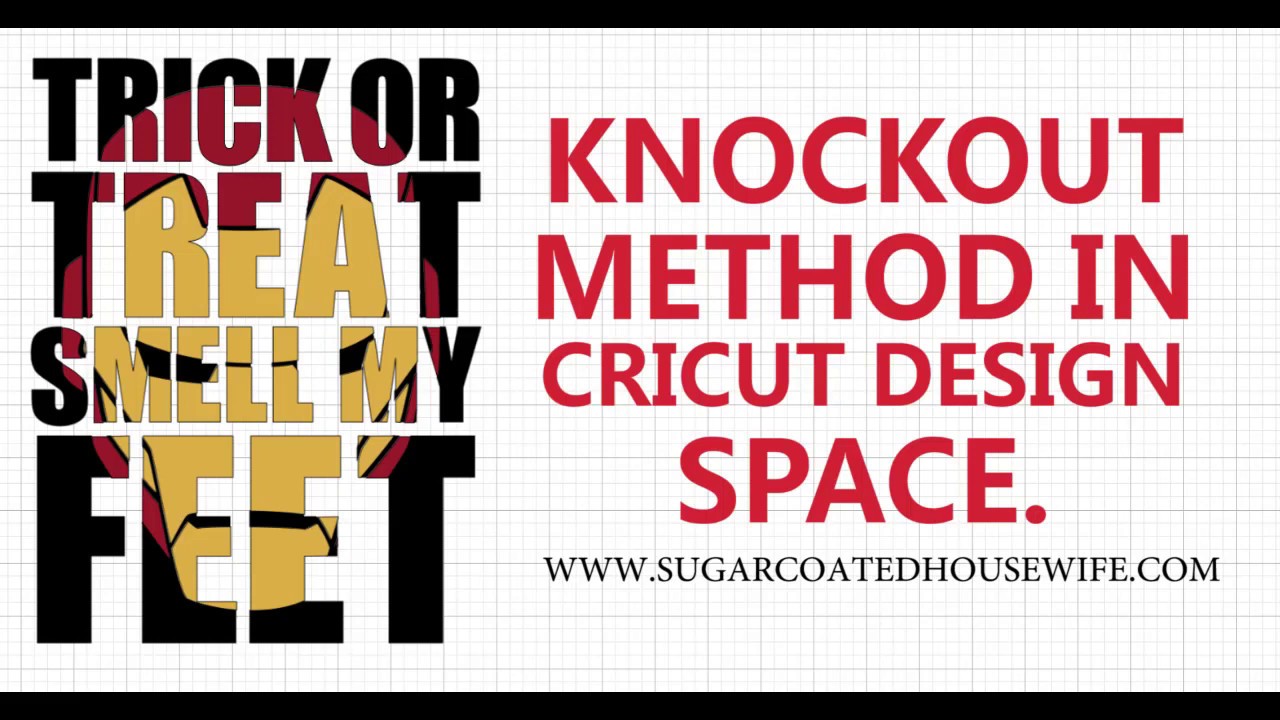 Knockout method in Cricut Design Space