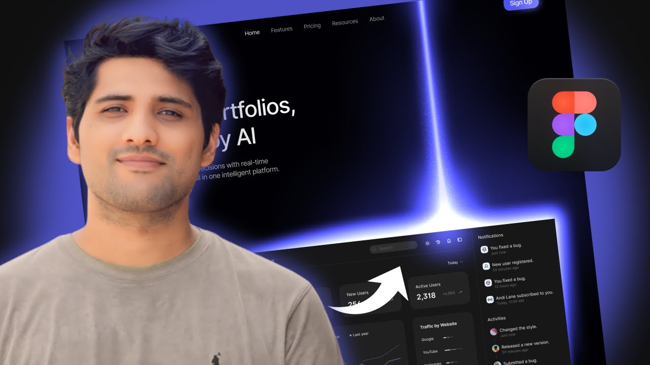 How to create light beam in Figma | Figma tutorial for beginners