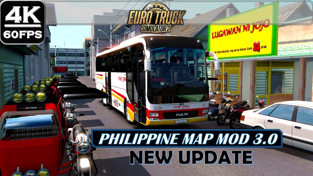 ETS2 New Philippine Map 3.0 | Real Metro Manila Cities Map| Bus Driving Mod | V.139