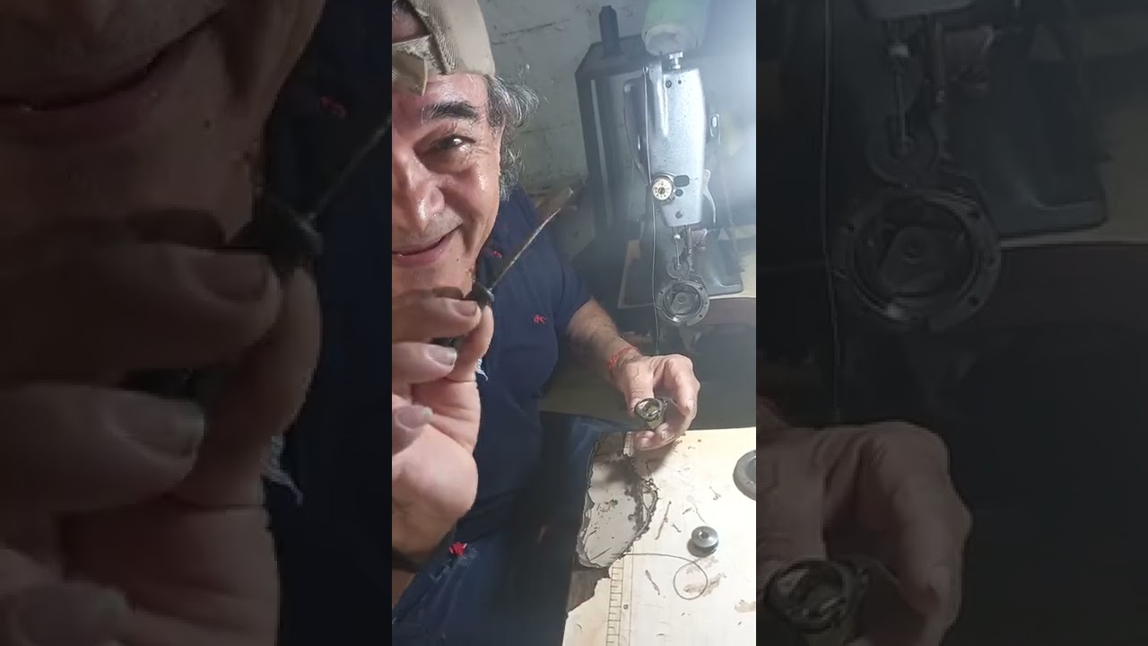 vídeo proceso de enhebrado maquina de codo o cañón 01
