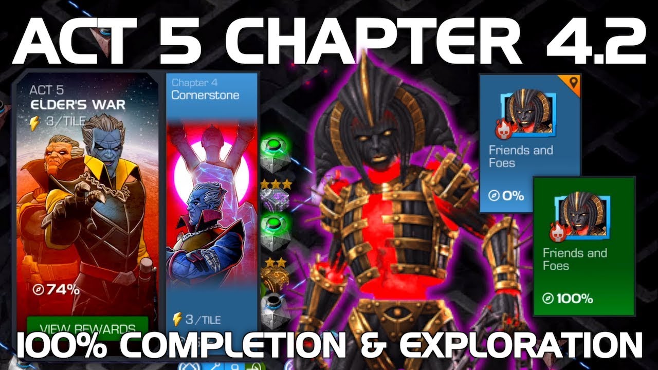 Act 5 Chapter 4.2 100% Completion & Exploration (Morningstar Boss) | Marvel Contest of Champions