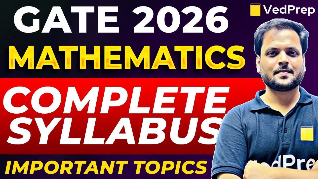 GATE Mathematics Syllabus 2026 | GATE 2026 Mathematics Syllabus & Important Topics