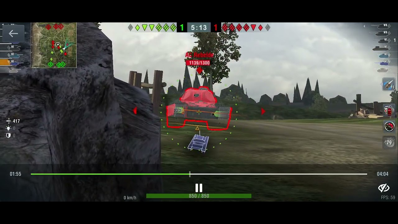 WoT Blitz gameplay:  SU - 100
