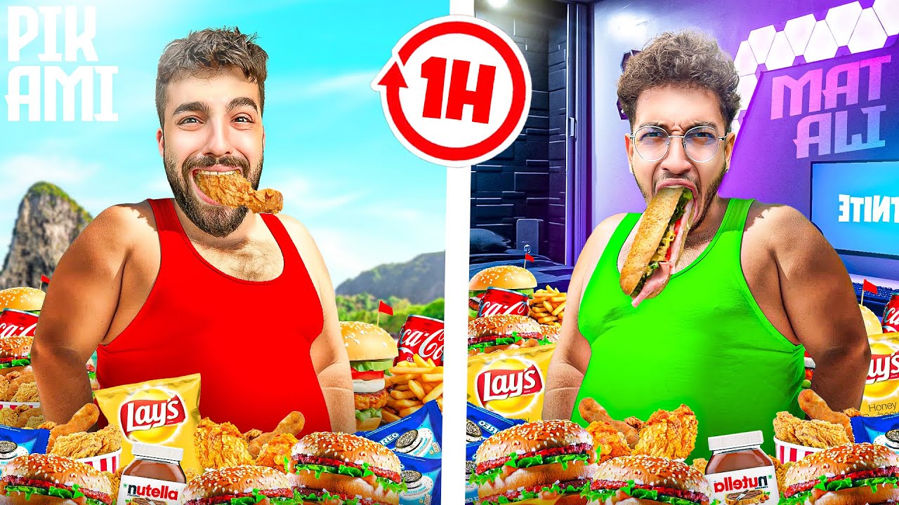 هر کی کالری بیشتری توی یک ساعت بخوره برندس 🏆🍔