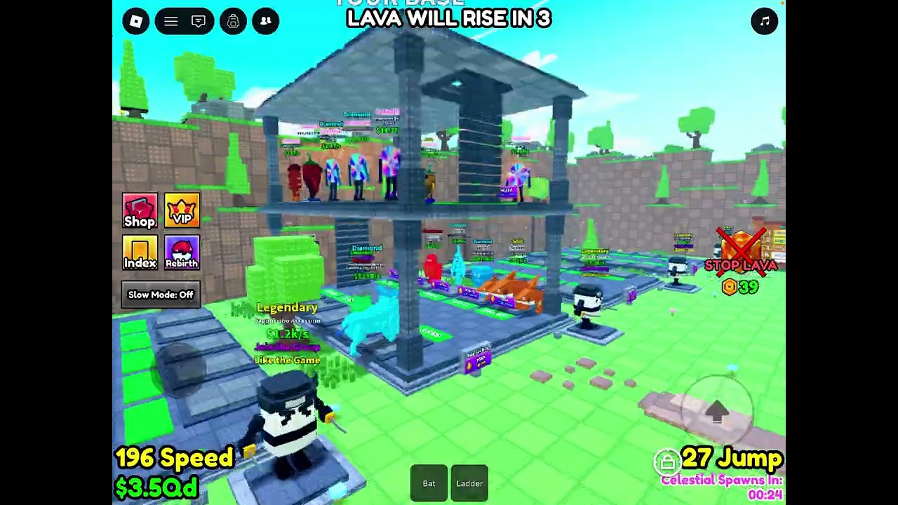 Just playing Escape lava for brainrots￼