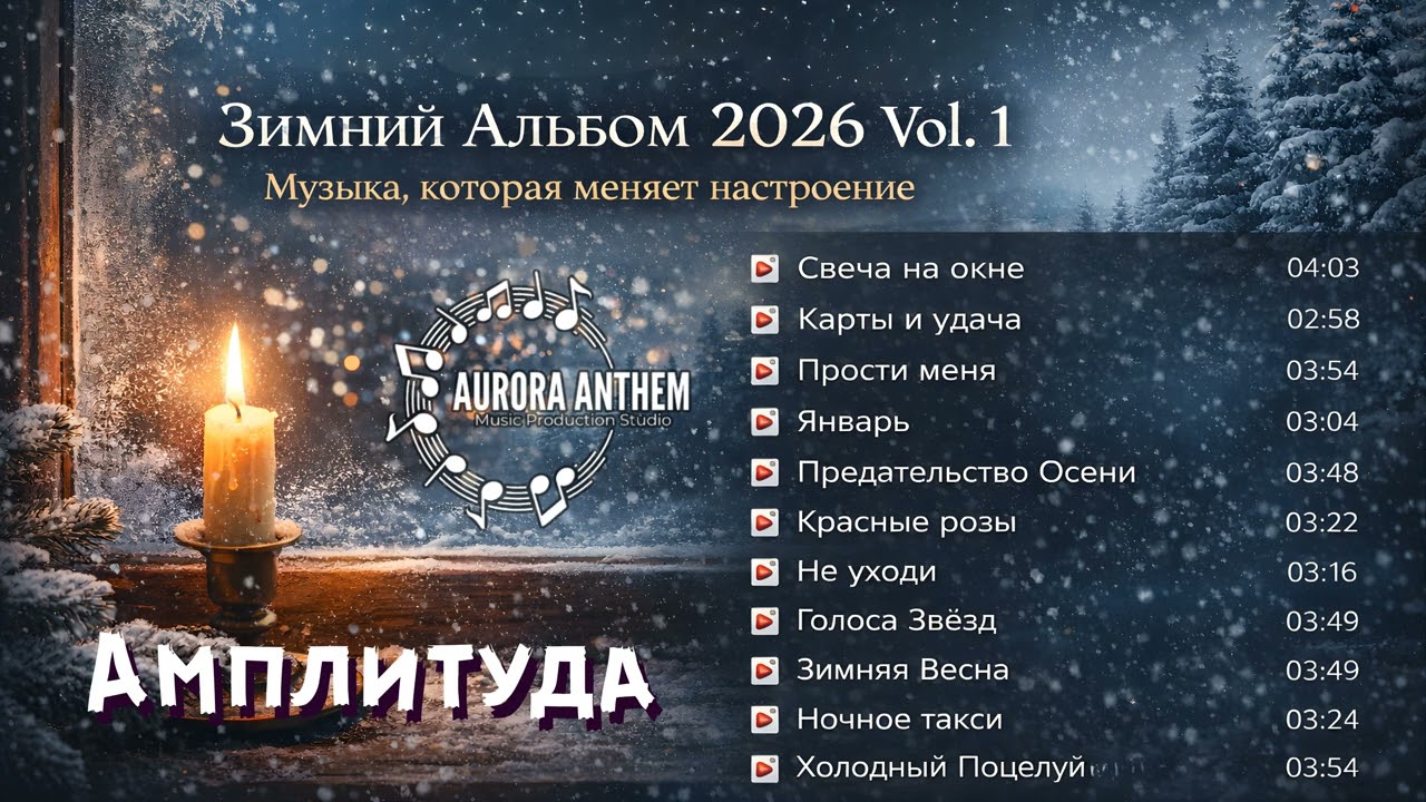 АМПЛИТУДА | Русская Поп Музыка, Хаус и Техно | Зимний Вайб | Official Audio