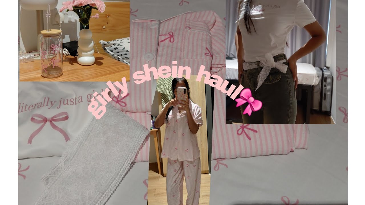 Aesthetic Shein haul🎀unboxing+ try on😍|part 1
