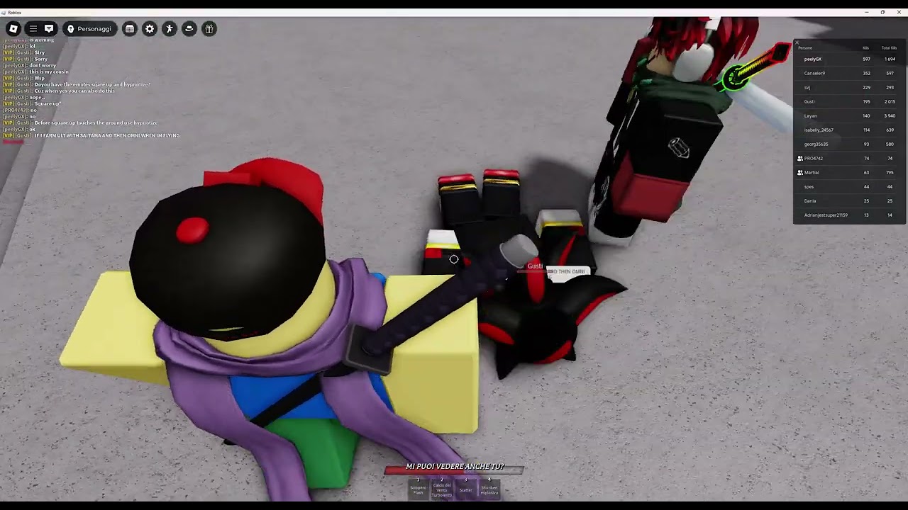 Gioco con jackGX (MIO CUGINO) a the strongest battlegrounds